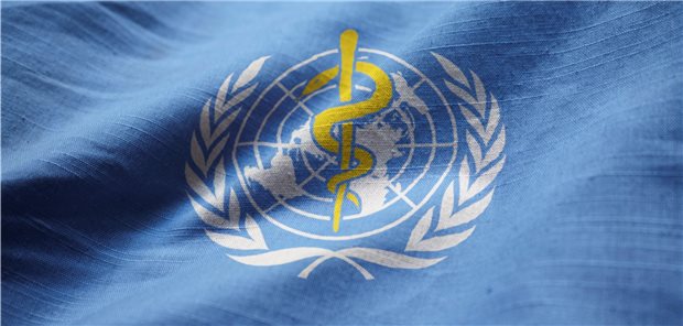 WHO will Corona-Schnelltests für ärmere Länder bereitstellen Flagge der Weltgesundheitsorganisation WHO.