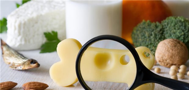 Illustrationsbild: Ein Knochen, der wie ein Schweizer Käse mit Löchern aussieht.