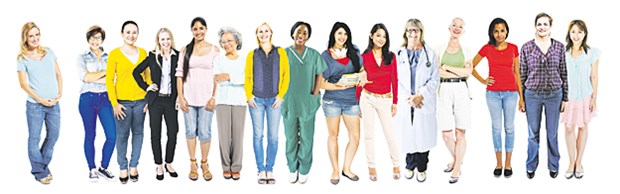 Weltweite Herausforderung für Frauen Frauen unterschiedlicher Kulturen.