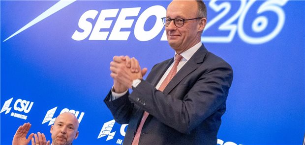 Friedrich Merz, Bundeskanzler und CDU-Vorsitzender, nahm am Donnerstag an der Klausurtagung der CSU im bayerischen Kloster Seeon teil.