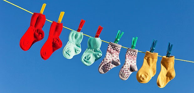 Ein 40-Grad-Waschgang lässt den Fußpilz kalt Frisch gewaschen: Hoffnung auf pilzfreie Socken gibt es allerdings erst ab 60 Grad.