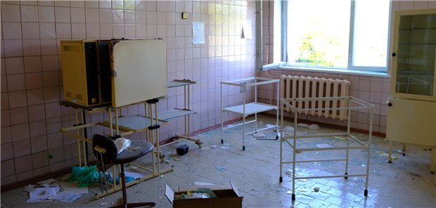 Für den Wiederaufbau der Gesundheitsinfrastruktur wird die Ukraine Unterstützung benötigen. Viele Kliniken wurden zerstört, wie diese in Chernihiv.