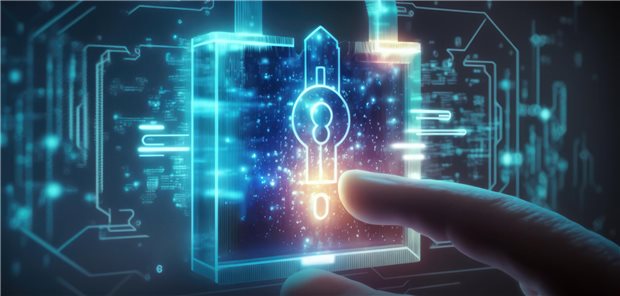 Schematische Darstellung eines digitalen Schlosses