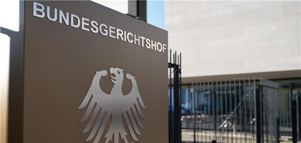 Bundesgerichtshof: Berufsordnung kann Erbschaften an Ärzte nicht verbieten Schild vor dem Bundesgerichtshof
