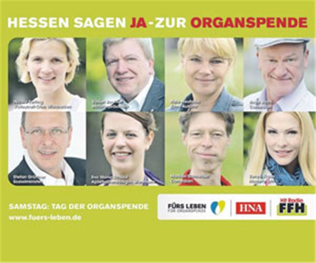 Unermüdlich im Einsatz für Organspenden "Fürs Leben" trommelt bundesweit mit Bündnispartnern für Organspenden - zum Beispiel auch in Hessen.