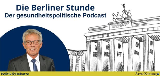 Podcast-Grafik für "Die Berliner Stunde-Der gesundheitspolitische Podcast"