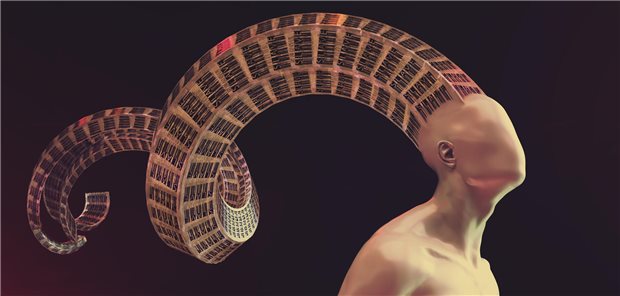 Gefangen in der Gedankenspirale: Personen mit Depressionen und übertriebenen Ängsten profitieren von Entropie-steigernden Wirkstoffen wie Psychedelika.