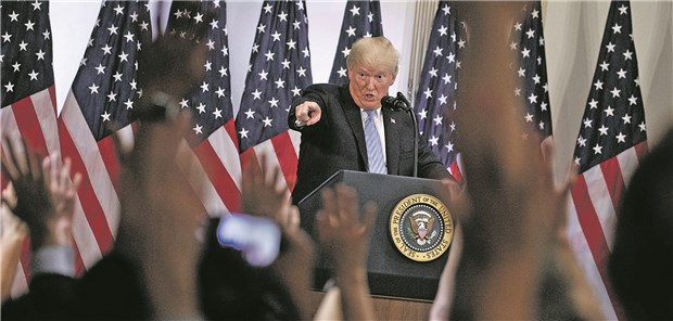 Überwiegend gilt "America first" Gegen wen geht es heute? US-Präsident Donald Trump ist mit vielen Dingen in der Welt unzufrieden – sie schaden seiner Ansicht nach der Prosperität in den USA. Trump hat viele politische Gegner, Börsianer lieben ihn größtenteils.