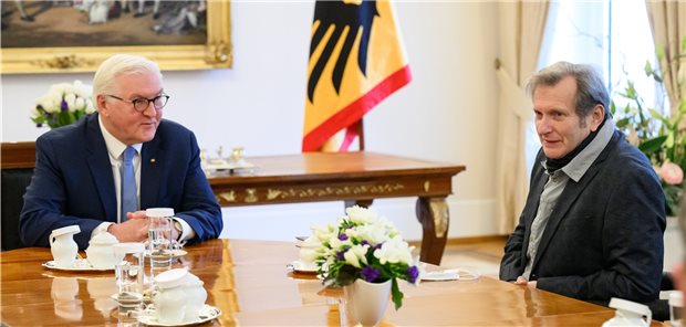 Obdachlosenarzt Trabert bei Steinmeier: „Sehr emphatischer Austausch“ Gerhard Trabert zu Besuch bei Bundespräsident Frank-Walter Steinmeier.