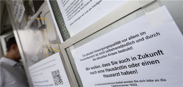 Niedergelassene Ärzte in Hessen protestieren am 26. Oktober Geschlossene Arztpraxen wie hier am Mittwoch in Baden-Württemberg werden kommende Woche auch in Hessen erwartet.