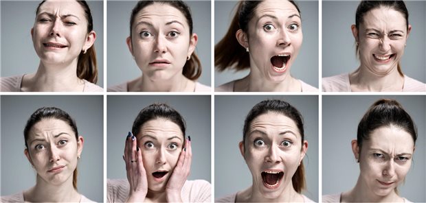 Gesichtsausdrücke verraten, wie sich jemand gerade fühlt. Künstliche Intelligenz kann dabei Gesichtsausdrücke so verlässlich beurteilen wie Menschen.