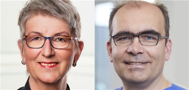 „Gespräche werden in den kommenden Wochen beginnen“: Dr. Doris Reinhardt, Spitzenkandidatin der Hausarztliste, und MEDI-Spitzenkandidat Dr. Karsten Braun.
