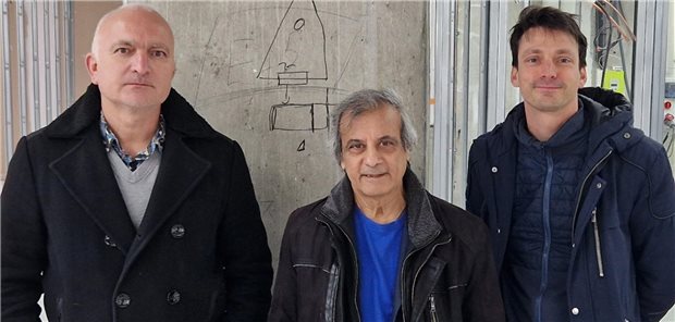 Architekt Guillaume Cornier, Centre-Mitbegründer Dr. Dipak Mandjee und Geschäftsführer Jeremy Renard