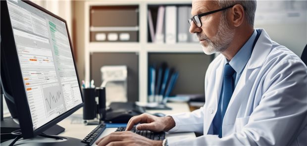 Strukturelle Probleme durch Digitalisierung lösen? Gesundheitsdaten richtig und gut zu nutzen, das bleibt ein großes Thema. (Symbolbild mit Fotomodell) piai / stock.adobe.com