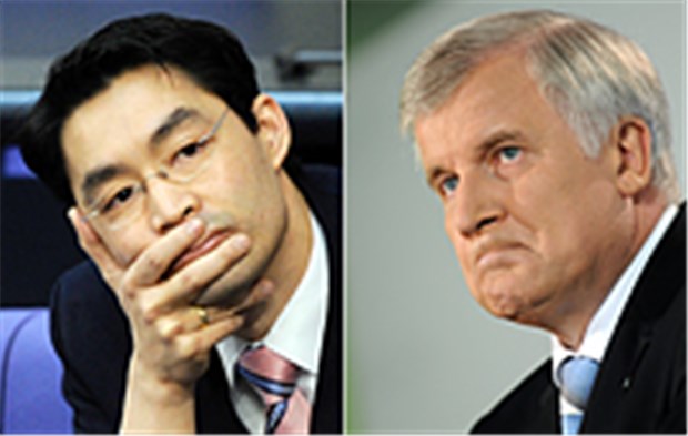 Kopfpauschale: Schlechte Aussichten für Röslers Pläne Gesundheitsminister Phillipp Rösler (FDP) und CSU-Vorsitzender Horst Seehofer.