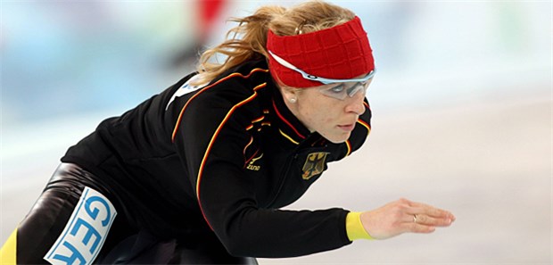 Olympiasiegerin gibt Gas Gibt Gas beim Engangement für kranke Kinder: Anni Friesinger-Postma.