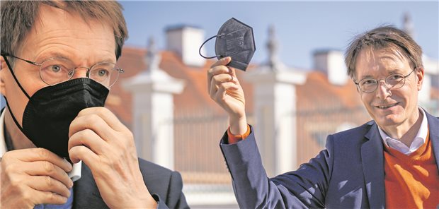 Gibt es mit und ohne FFP2-Maske: Professor Karl Lauterbach.