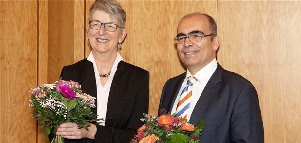 Glückwünsche zur Wahl: Der neue Vorstand der KV Baden-Württemberg, Dr. Doris Reinhardt und Dr. Karsten Braun, positioniert sich.