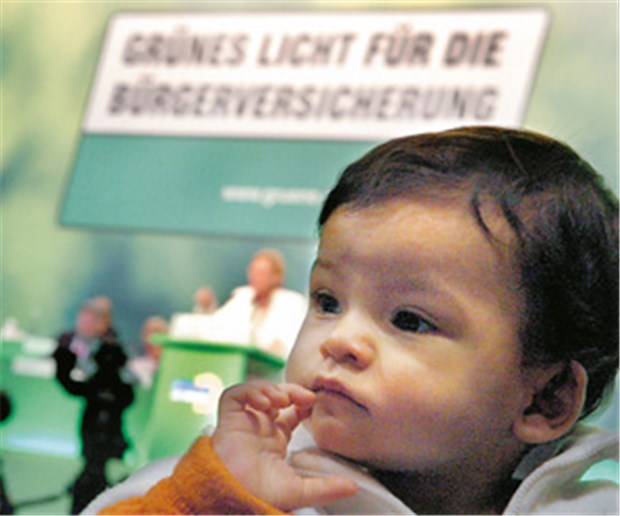 Grüne sagen Rösler-Prämie den Kampf an Grün ist die Hoffnung: Dazu gehört die Bürgerversicherung für alle, fordert die Grünen-Fraktion im Bundestag.
