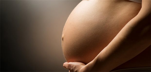 Ein Schwangerschaftsbauch