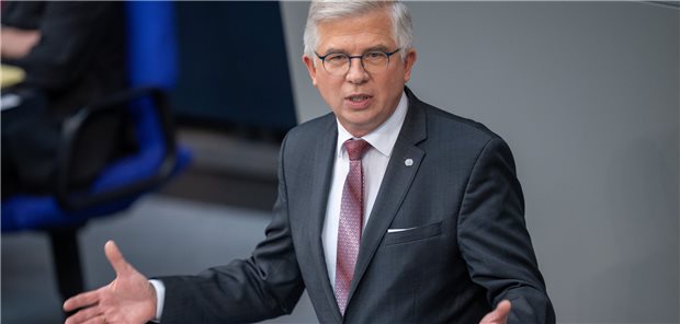 FDP-Gesundheitspolitiker Professor und Arzt Andrew Ullmann steht im Bundestag.