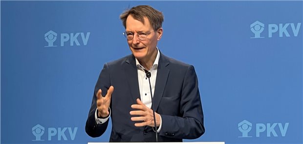 Hält Verbesserungen in der Abrechnung der ärztlichen Leistungen für notwendig und sinnvoll: Bundesgesundheitsminister Professor Karl Lauterbach (SPD) bei der PKV-Tagung.