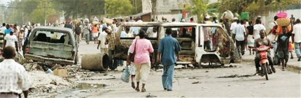 Lebensmittelkrise ist nicht nur Ursache für Gewalt Haiti ist von Unruhen gegen hohe Lebensmittelpreise gezeichnet.