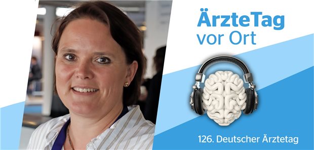 „Beim Ärztetag halte ich es mit dem Spruch: Steter Tropfen höhlt den Stein“ Internistische Hausärztin Melanie Kretschmar auf dem Deutschen Ärztetag