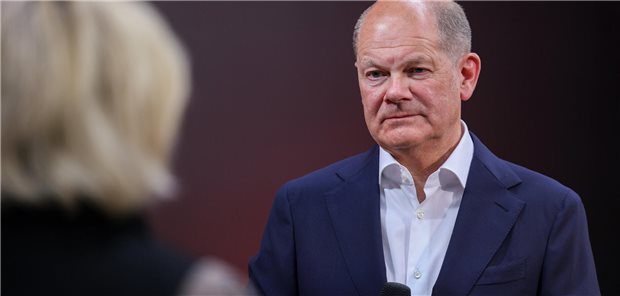 undeskanzler Olaf Scholz (SPD) bei einem Bürgergespräch der „Thüringer Allgemeinen“ am Donnerstag.