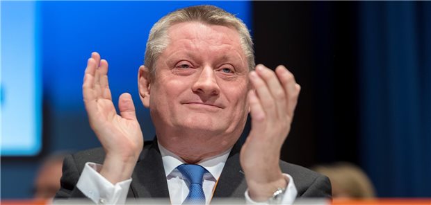 Hermann Gröhe am 18.02.2017 in Bad Sassendorf (Nordrhein-Westfalen) bei der CDU Landesvertreterversammlung NRW zur Bundestagswahl im selben Jahr.