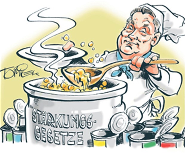 Manchmal Vanillepudding mit Kräuteressig Hermann Gröhes Gesundheits-Menü.