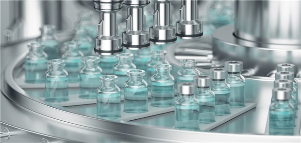 Herstellungsanlage für mRNA-basierte Impfstoffe. Der nächste Schritt könnten innovative Technologien wie mRNA-basierte Krebstherapien werden, die kurz vor dem Durchbruch stehen. Um die Forschung zu diesen Verfahren in Deutschland halten zu können, fordert die Industrie eine wachstumsfreundliche Innovationspolitik.