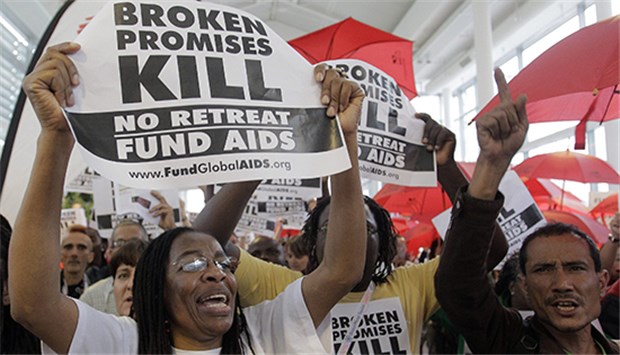 Aids-Konferenz rügt mangelndes Interesse Hunderte Aktivisten demonstrierten am Samstag vor dem Beginn der Aids-Konferenz für eine besser Unterstützung Betroffener.
