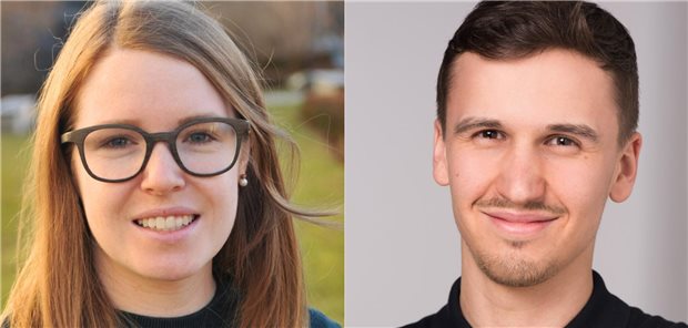 Ihre wissenschaftliche Forschung wird für die zukünftige Therapieentwicklung bei Lungenfibrose einen wichtigen Beitrag leisten: Janine Gote-Schniering und Niklas Lang aus München.