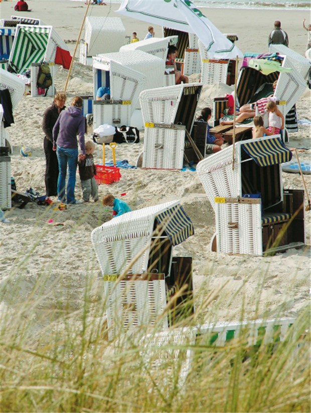 Endlich nicht mehr allein auf der Insel Im Sommer potenziert sich die Bevölkerung von Wangerooge durch die Urlauber.