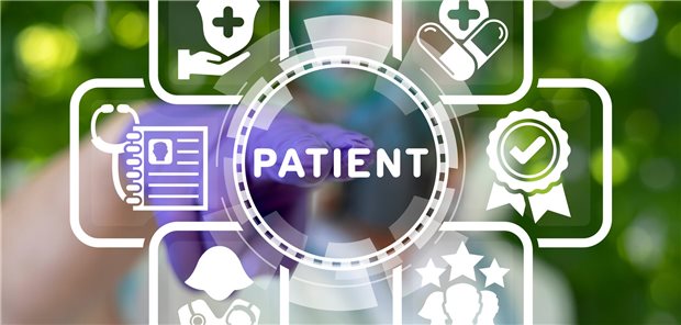 Schematische Darstellung, bei der der Patient im Mittelpunkt steht.
