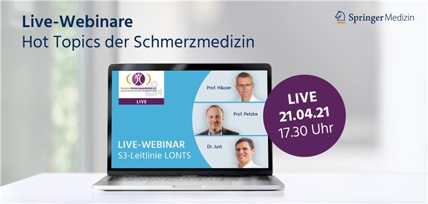 3. Live-Webinar: Opioide in der schmerzmedizinischen Praxis Im Webinar geht es um den aktuellen Stand in der Langzeittherapie mit Opioiden.