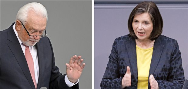 In Sachen Planung der Corona-Maßnahmen im Herbst sind der Bundestagsvizepräsident Wolfgang Kubicki (FDP) und die Bundestagsvizepräsidentin Katrin Göring-Eckardt (Grüne) am Wochenende aneinandergeraten.  [M] Frederic Kern | Sebastian Gabsch / Geisler-Fotopress / picture alliance