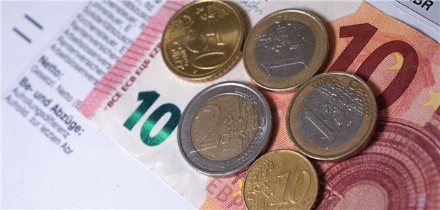 14,60 als Scheine und Münzen