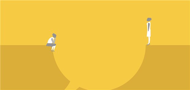 In der Regel ist ein Abstand von etwas mehr als einer Armlänge während eines Gesprächs normal. Hält eine Person absichtlich weitaus mehr Abstand, könnte dies ein Zeichen für Wahnvorstellungen sein. 