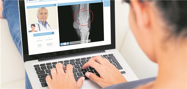 In der Videosprechstunde können auch aktuelle Befunde und Bilder gemeinsam am Bildschirmm angeschaut werden.
