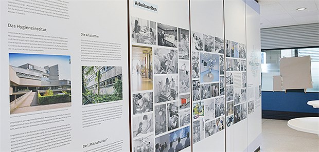Aufbruch in ein neues Klinik-Zeitalter In einer Ausstellung können Besucher die Geschichte des Hauses Revue passieren lassen.