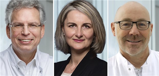 In neuer Verantwortung im Wilhelmsburger Krankenhaus Groß-Sand: Christian Müller, Tanja Rados und Michael Groening (von links).