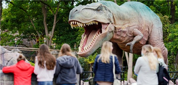 Fast jeder zweite SARS-CoV-2-Infizierte symptomlos? Infektionsgefahr, wenn Menschen zusammenkommen, wie hier in einem Freizeitpark: Sind darunter auch Patienten mit SARS-CoV-2, die keine Symptome zeigen?