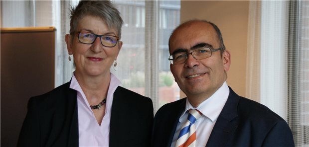 KVBW-Vorstandsvize Dr. Doris Reinhardt und Vorstandschef Dr. Karsten Braun