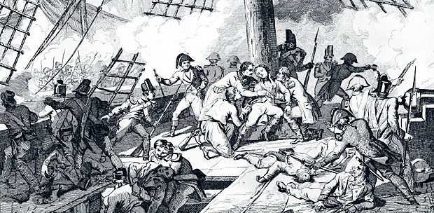 Für Admiral Nelson gab es keine Rettung mehr Kampf gegen Napoleons Flotte: Admiral Nelson stirbt in der Schlacht von Trafalgar.