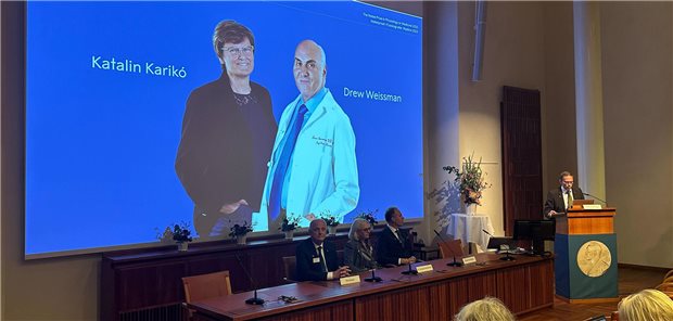 Katalin Kariko und Drew Weissman sind mit dem Medizin-Nobelpreis ausgezeichnet worden.
