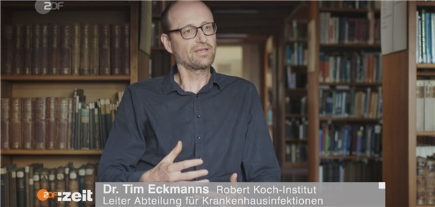 Abendfüllende Antibiotika-Resistenzen Klärte die Zuschauer über die Gefahr der zunehmenden Resistenzen auf. RKI-Experte Tim Eckmanns.