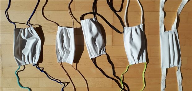 Wenn die Ärztin selbst Coronavirus-Atemschutzmasken bastelt... Kleine Auswahl der Do-it-youself-Atemschutzmasken.