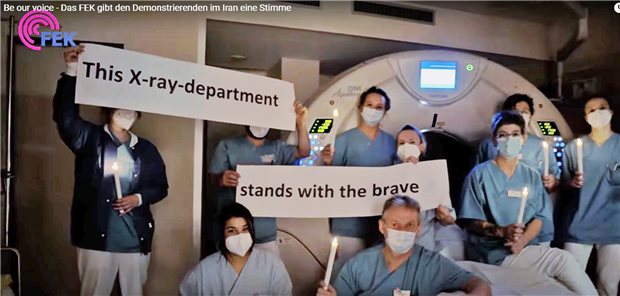 Klinik aus Neumünster sendet Weihnachtsvideo in den Iran.